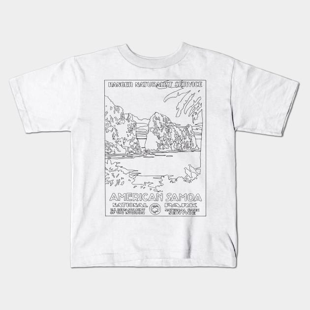 SAMOA Kids T-Shirt by TheCosmicTradingPost